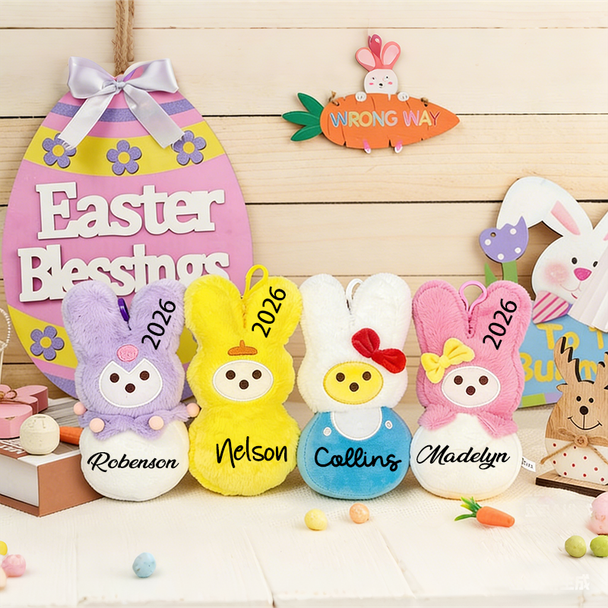 Personalized Easter Bunny Plush,Custom Bunny