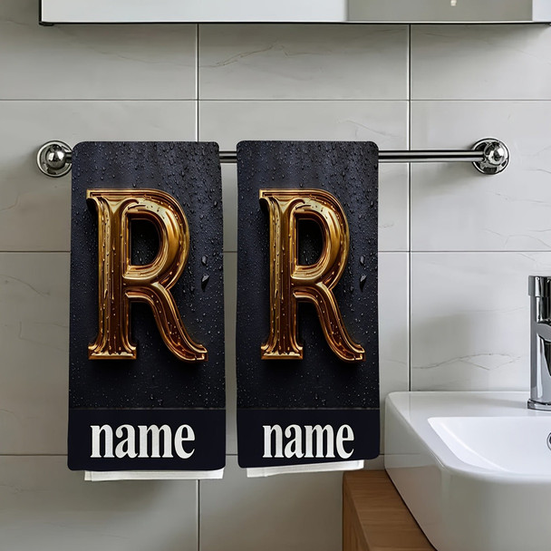 2pcs Customizable Text Towel, Name Custom Towel