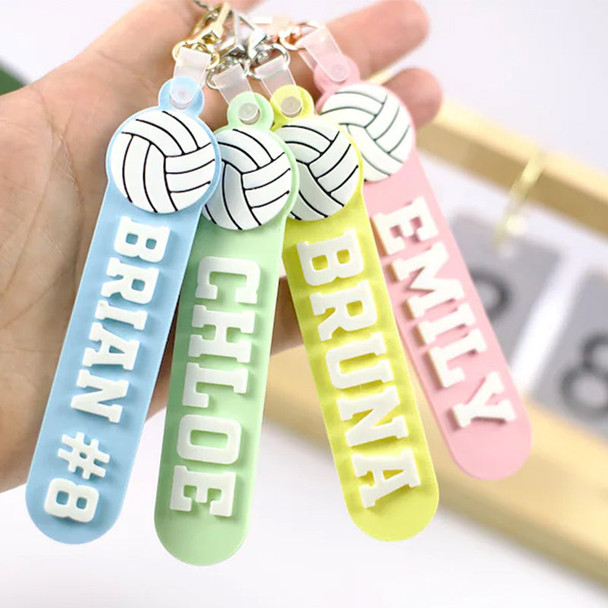 Sport Bag Tag: Custom Personalized Keychain