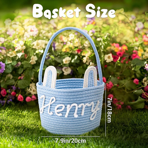 Crochet Personalized Easter Basket 2026 with Name