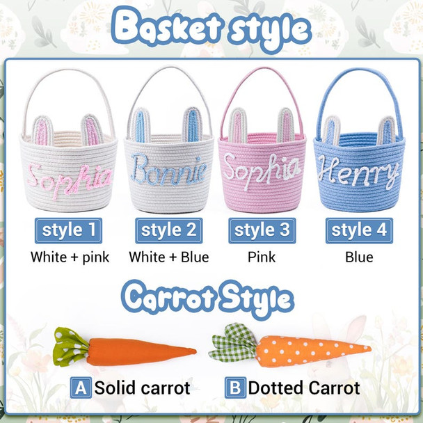 Crochet Personalized Easter Basket 2026 with Name
