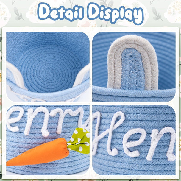 Crochet Personalized Easter Basket 2026 with Name