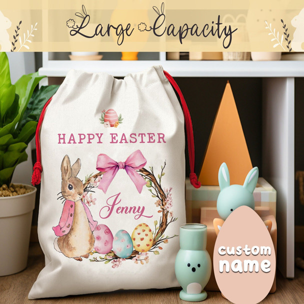 Easter Party Gift Bags, Polyester, Personalized, Custom Name