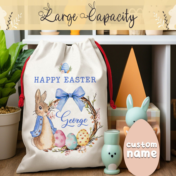Easter Party Gift Bags, Polyester, Personalized, Custom Name