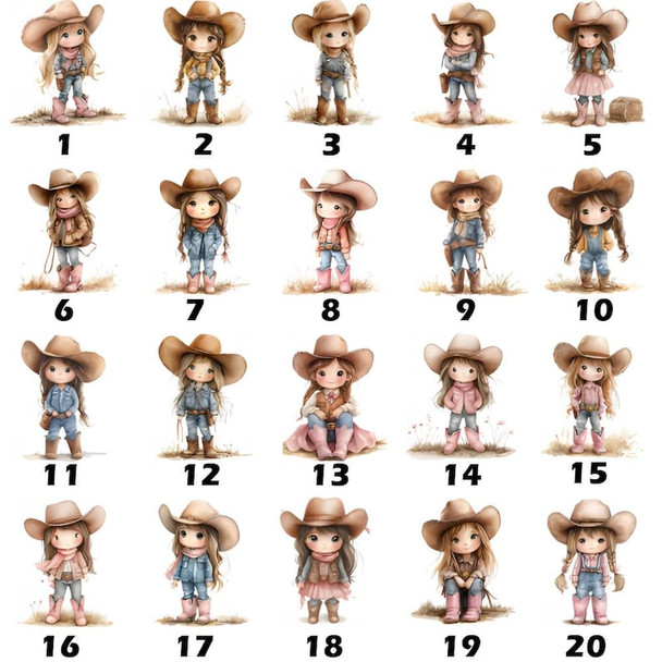 Personalized Cartoon Cowboy Cowgirl Soft Throw Blanket