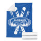 Personalized Skiing Blanket, Custom Name Soft Cozy Sherpa Fleece Throw Blankets