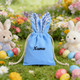Personalized Plaid Drawstring Bag for - Custom Name, Easter Bag