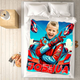 Personalized Superhero Monster Truck Blanket