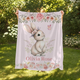 Personalized Bunny Baby Blanket