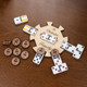 Custom Wooden Mexican Train Domino Hub & Holder