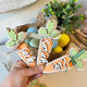 Personalized Carrot Shape  Easter Basket Name Tag
