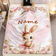 Rabbit Personalized Easter Blanket