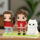 Custom Brick Mini Figures of You and Pets