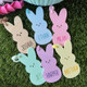 Easter Peep Basket Tag Easter Theme Bag Tag With Name