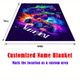 Custom Car Name Blanket Vivid Heavy Truck Design with 'Vane/lex' Print