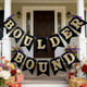 Custom College Bound Banner, Double Layer Letters, Large 6x8" Pennants