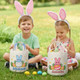 Personalized Cute Easter Bunny-In-Egg Bunny Ears Basket