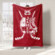 Personalized Hockey Blanket, Custom Name Number  Blankets