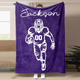 Football Customized Name and Number Blanket