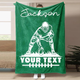 Football Customized Name and Number Blanket