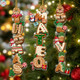 Custom Gingerbread Letter Name Ornament, Personalized Kids Christmas Alphabet Name Tag Stocking