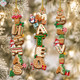 Custom Gingerbread Letter Name Ornament, Personalized Kids Christmas Alphabet Name Tag Stocking