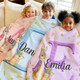 Personalized Easter Multicolor Peter Rabbit Soft Throw Blanket with Name