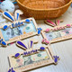 Personalized Easter Bunny Money Holder: Engraved Wooden Gift Tag