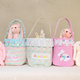 Personalized Bunny Basket: Kids Easter Gift, Toy Organizer