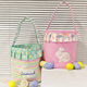 Personalized Bunny Basket: Kids Easter Gift, Toy Organizer