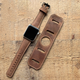 Custom Leather Watch Band, Cuff Band Strap, Apple Watch Band