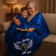 Personalized Starry Sky Angel Wing Photo Blanket
