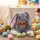 Easter Bunny| Embroidered Bunny Plush| Long Ears Bunny