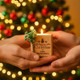 Christmas Candle Favors, Custom Coworker Favors in Bulk