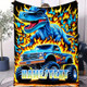Customizable Dinosaur & Monster Truck Flannel Blanket