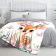 Personalized Glam Deer Flannel Blanket