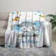 Personalized Digital Printing Flannel Fleece Blanket, Elephant Element