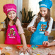 Personalized Cute Penguin Cookie Initial Adjustable Kid Apron