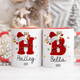 Custom Initial Name Mug, Personalized Christmas Mug, Xmas Gifts Idea