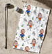 Custom Photo Golf Towel With Baby Face, Custom Dad Golf Towel With Kids Faces