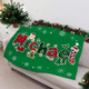 Personalized Christmas Reindeer Santa Claus Name Blanket
