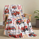 Custom Fire Engine Name Blanket