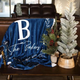 Custom Family Name Blanket, Last Name Initials Blanket
