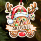 Personalized Gingerbread Letter Name Ornament
