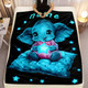 Personalized Name Starry Night Elephant Blanket a?? Soft Flannel