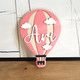 Personalized Hot Air Balloon Nameplate Hot Air Balloon Custom Sign