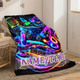 Customizable Gaming Controller Flannel Blanket, Contemporary Style