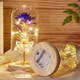 Galaxy Rose Flower Gifts,Personalized Galaxy Rose Night Light