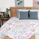 Personalized Pink Unicorn Flannel Fleece Blanket