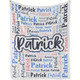 Custom Blanket Personalized Name Blanket Christmas Customized Gifts